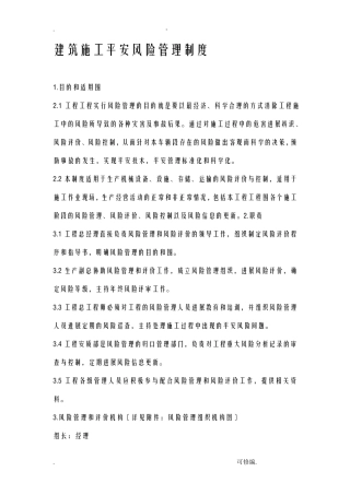 建筑安全风险管控制度
