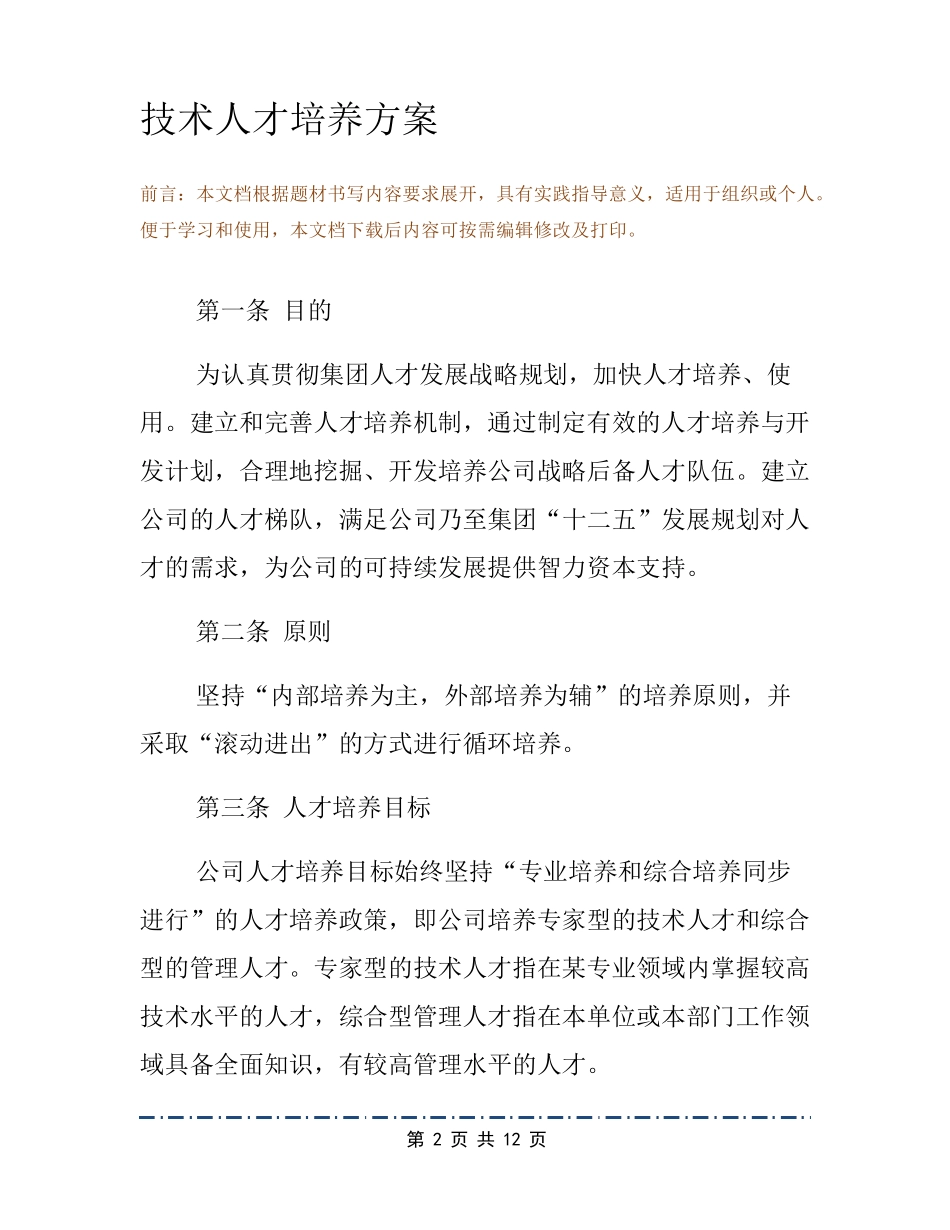 技术人才培养方案_第2页