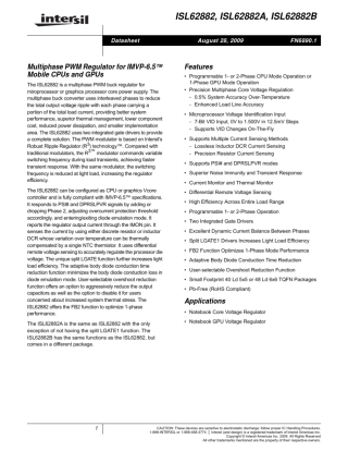 多相位电源芯片ISL62882