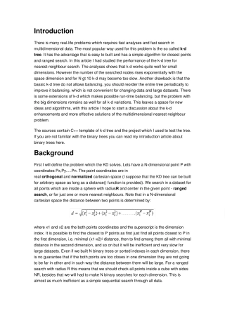 多维检索树KDtree算法程序源码分析