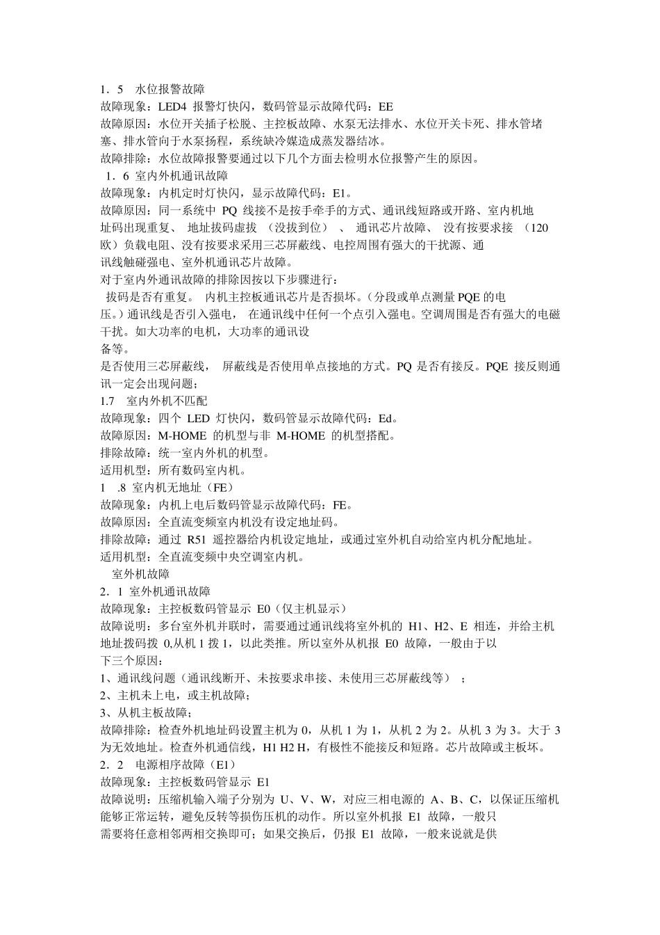 多联机故障代码_第2页