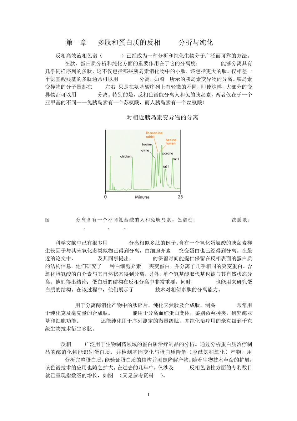 多肽与蛋白质HPLC分析和纯化_第1页