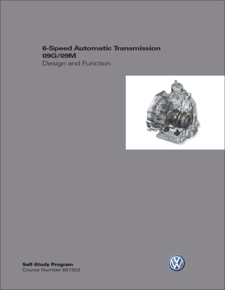 大众6档自动变速箱AT09G09M设计手册