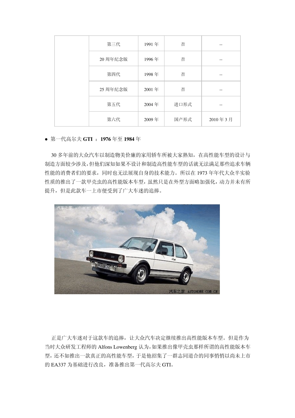大众高尔夫GTI历史_第2页