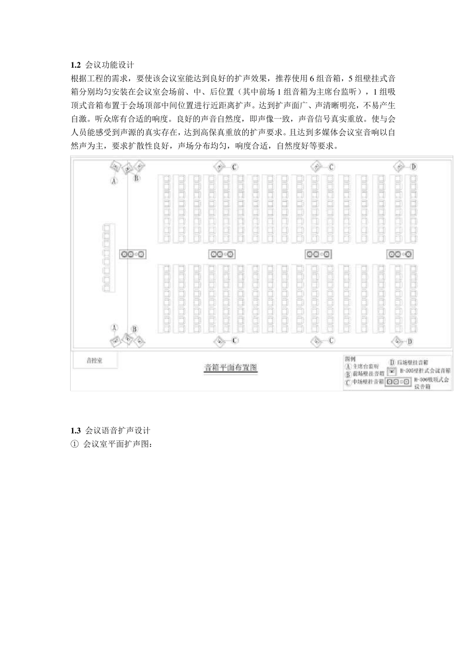 大会议室音响系统设计方案_第3页