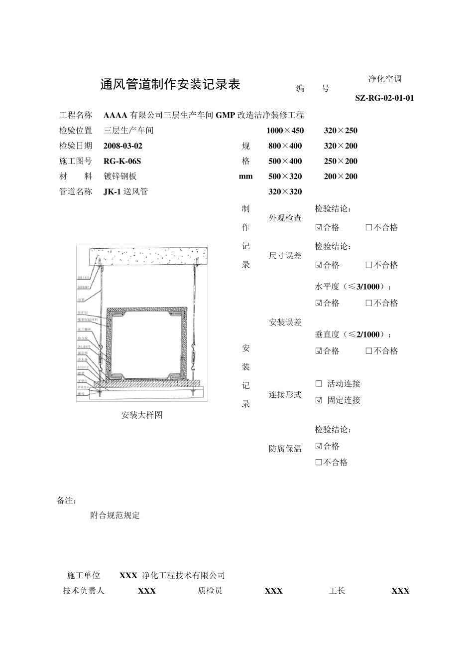 工程竣工资料分目录(净化空调汇总)_第2页