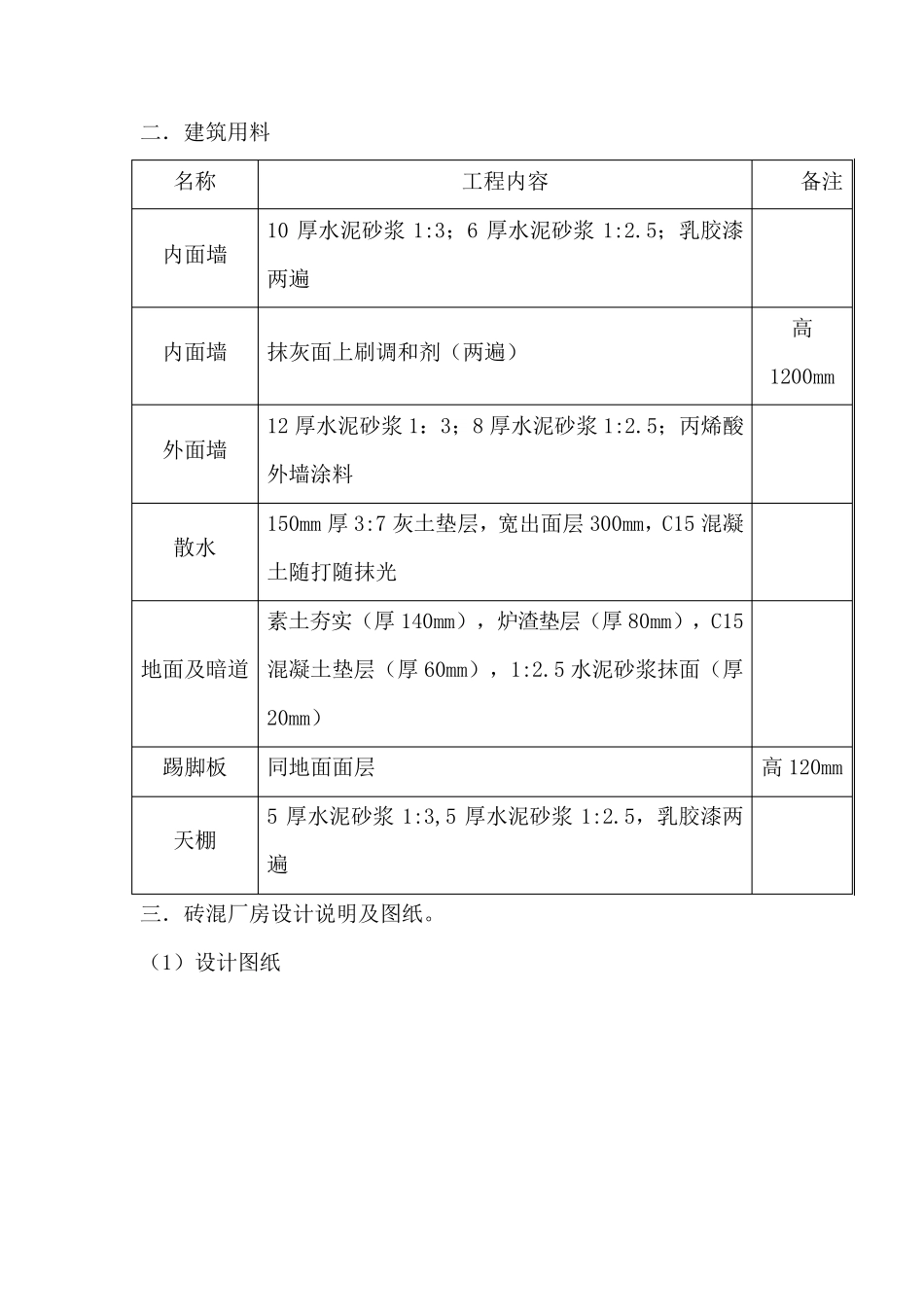 工程计量计价课程设计_第2页