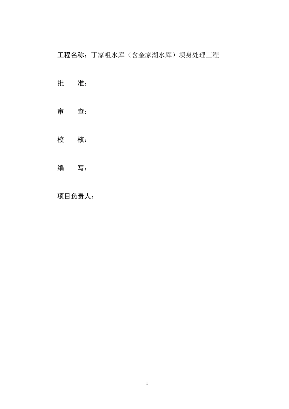 工程设计工作报告(丁家咀水库坝身处理)_第2页