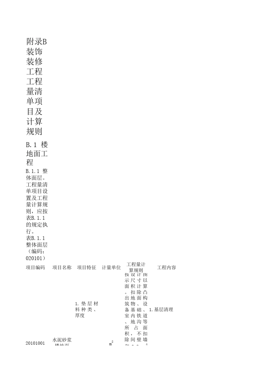 工程量清单计价规范附录ABCDE(电子表格版)_第1页