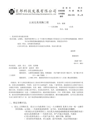 巨邦美胸培训资料