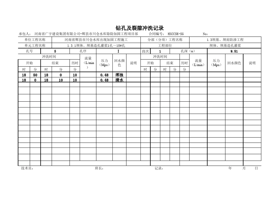 帷幕灌浆孔原始记录表_第3页