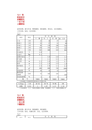 帷幕灌浆定额