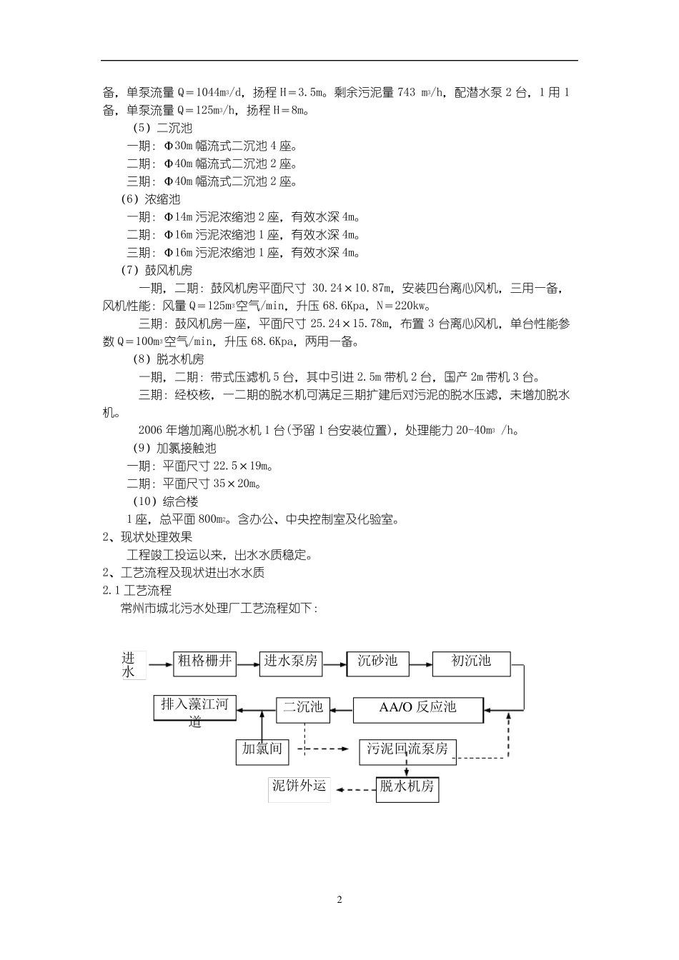 常州市城北污水处理厂提标改造方案_第2页