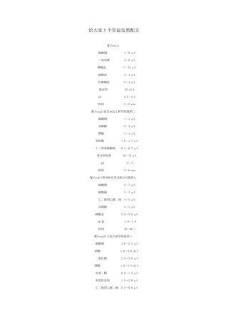 常温发黑的几个配方