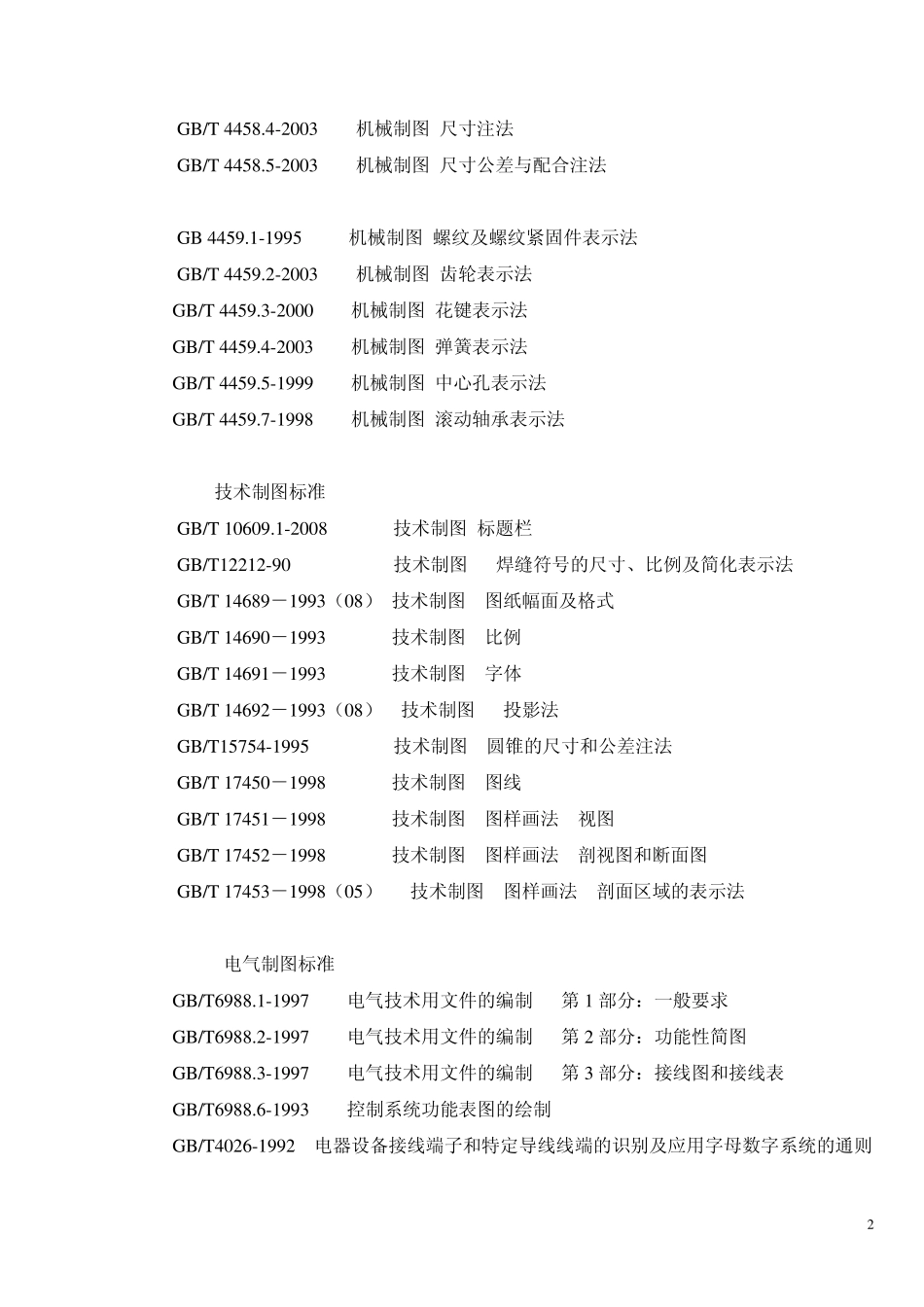 常用(GB)标准目录_第2页