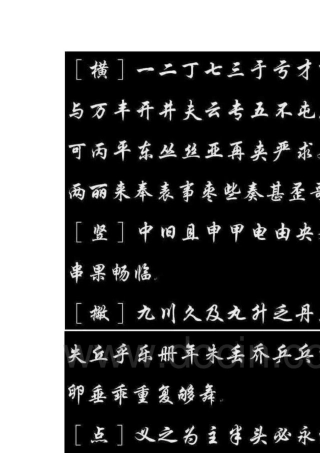 常用2500字行楷习字帖钢笔毛笔字贴模板欣赏楷书行书草书字典