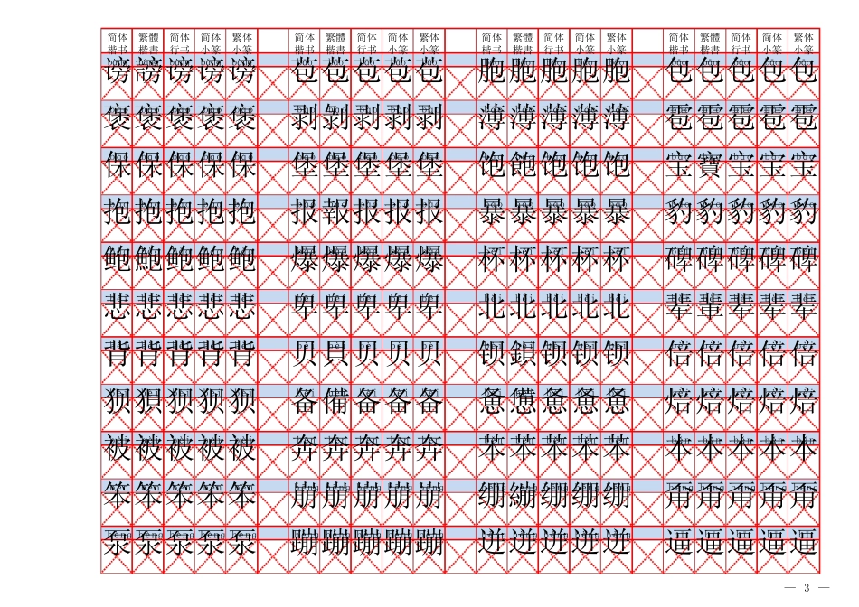 常用3500汉字楷行篆字帖_第3页