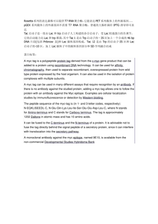 常用pGEX载体图谱