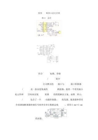 常用USB转串口原理图设计大全