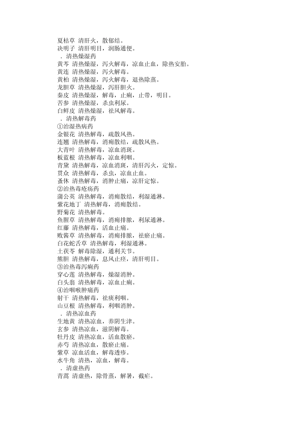 常用中药功效一览(中草药介绍)_第2页