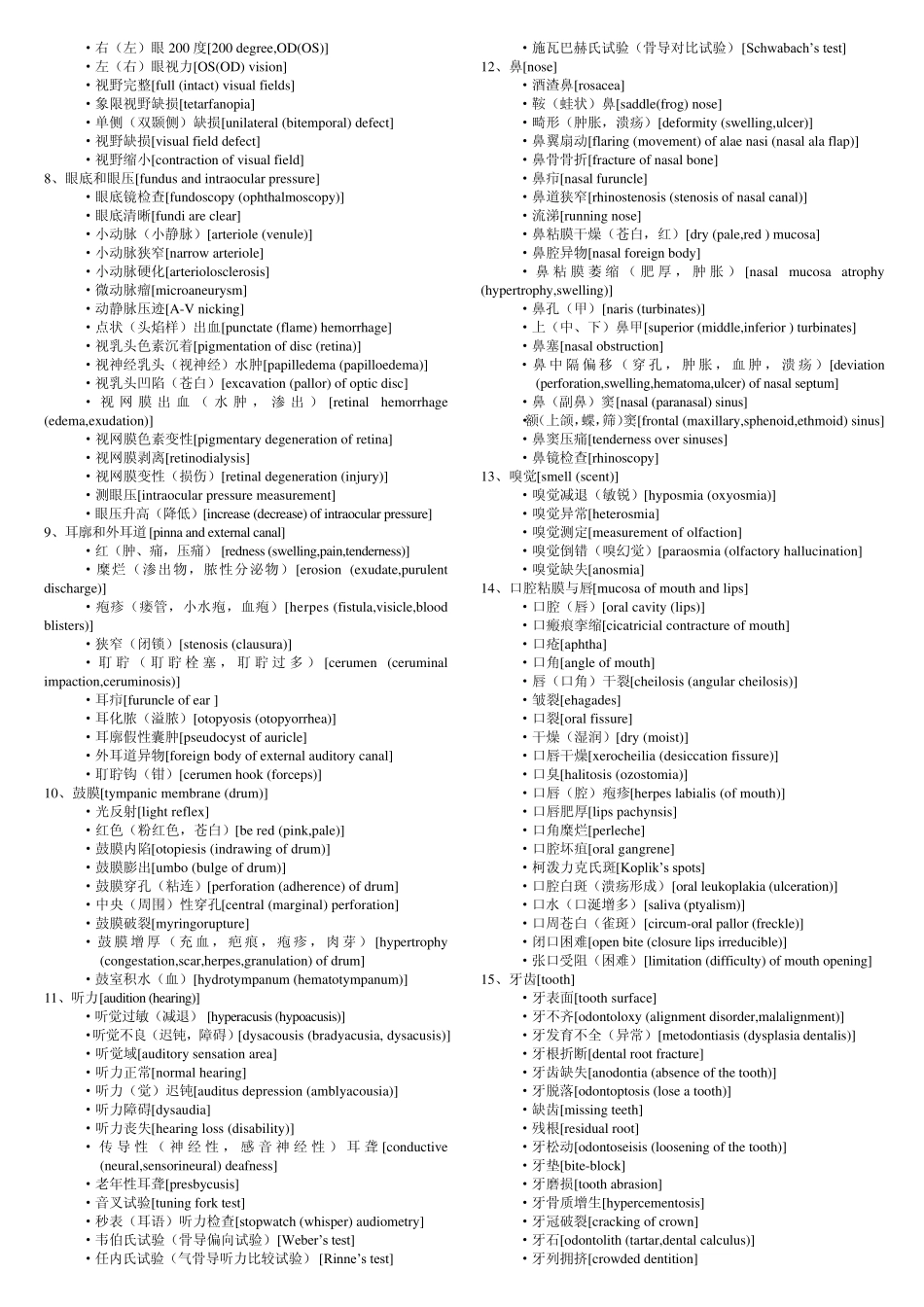 常用临床医学术语2_第2页