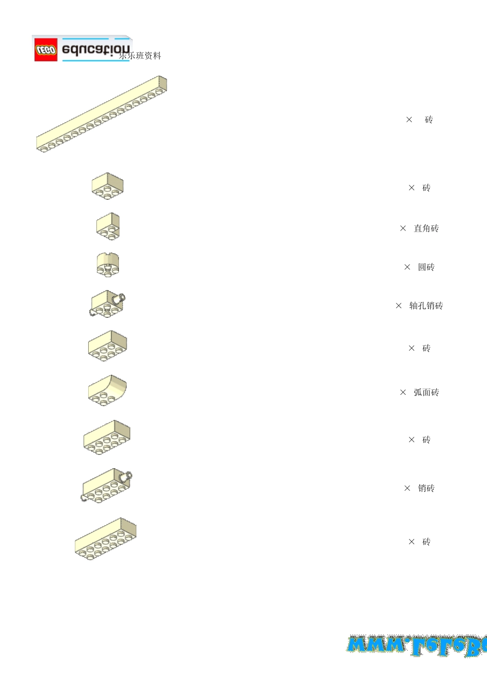 常用乐高零件清单_第2页