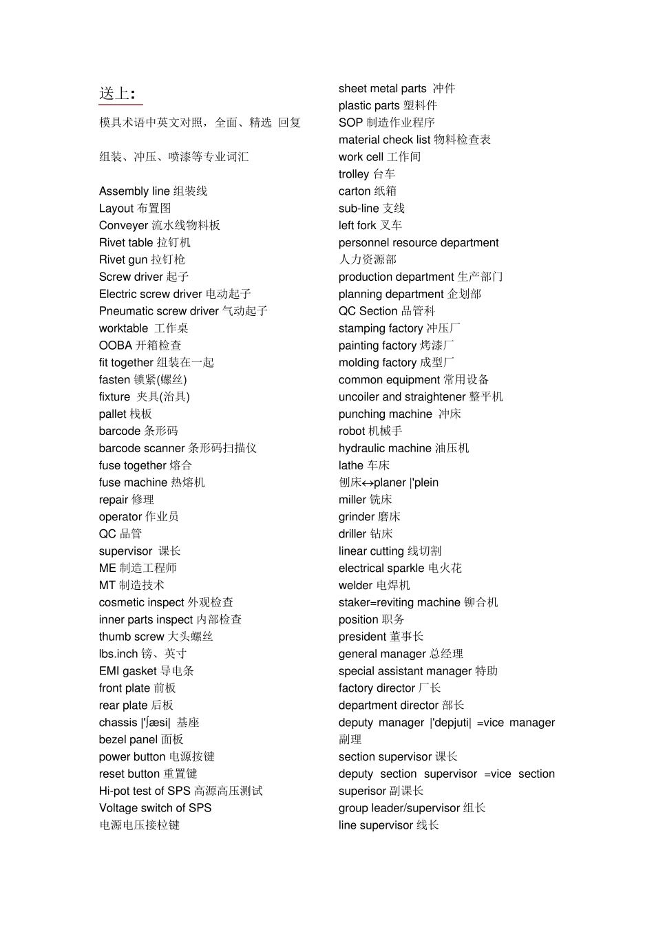 常用冲压英文词汇补充版_第1页