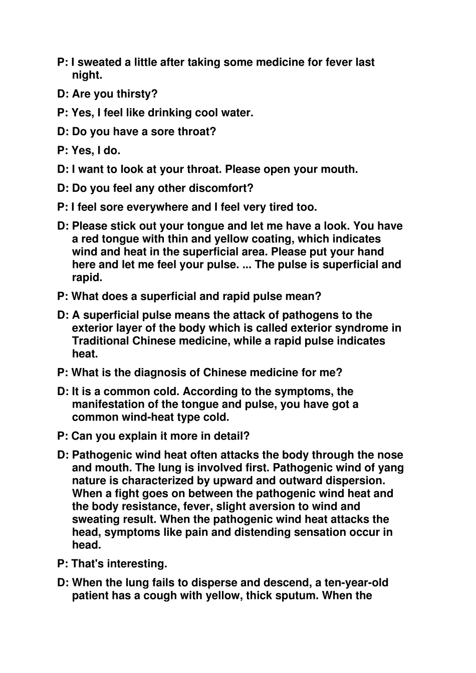 常用医学英语口语对话_第2页