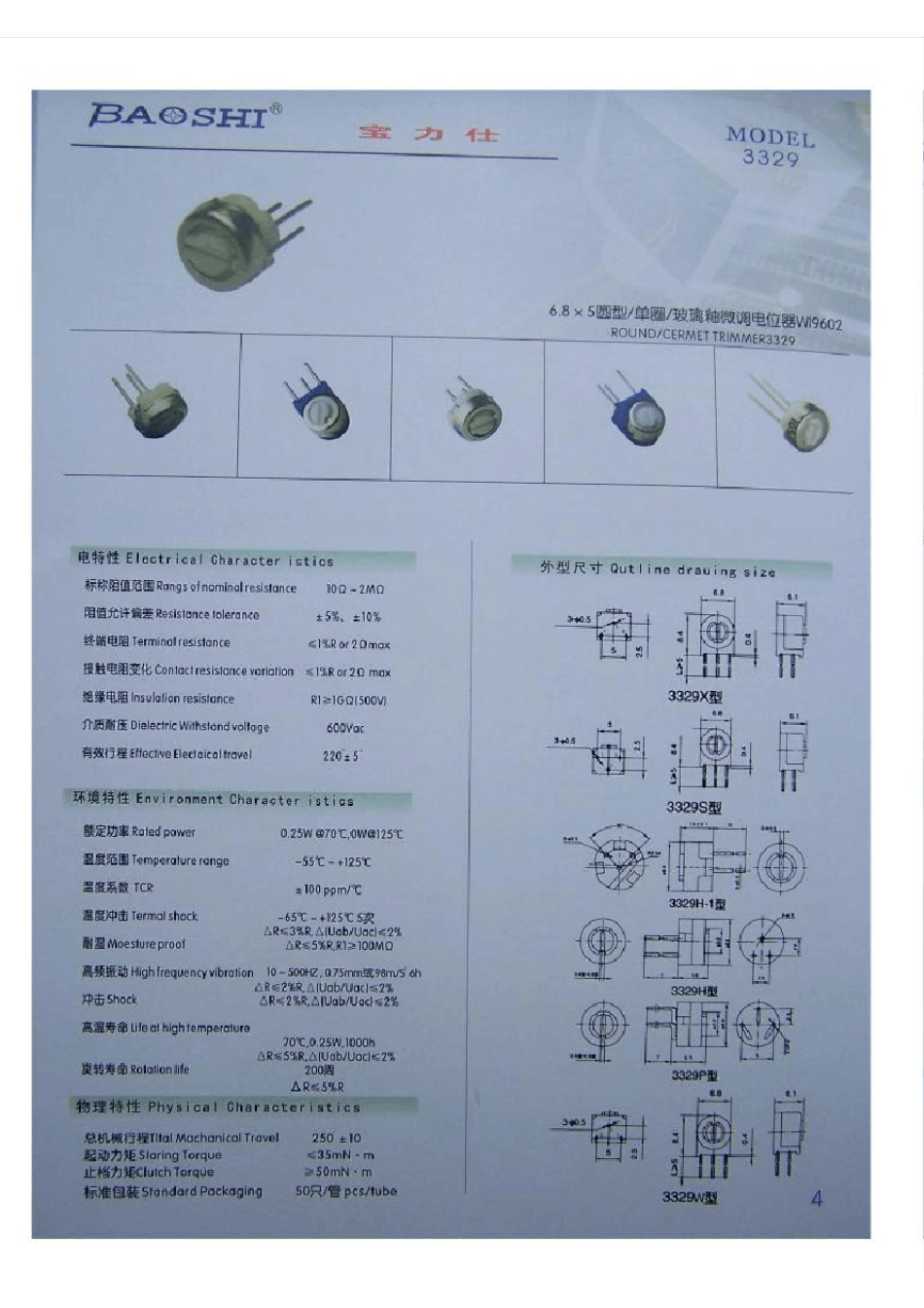 常用变阻器型号amp;封装_第2页