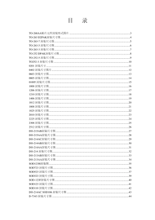 常用器件封装尺寸