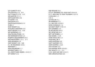 常用外贸英文缩写