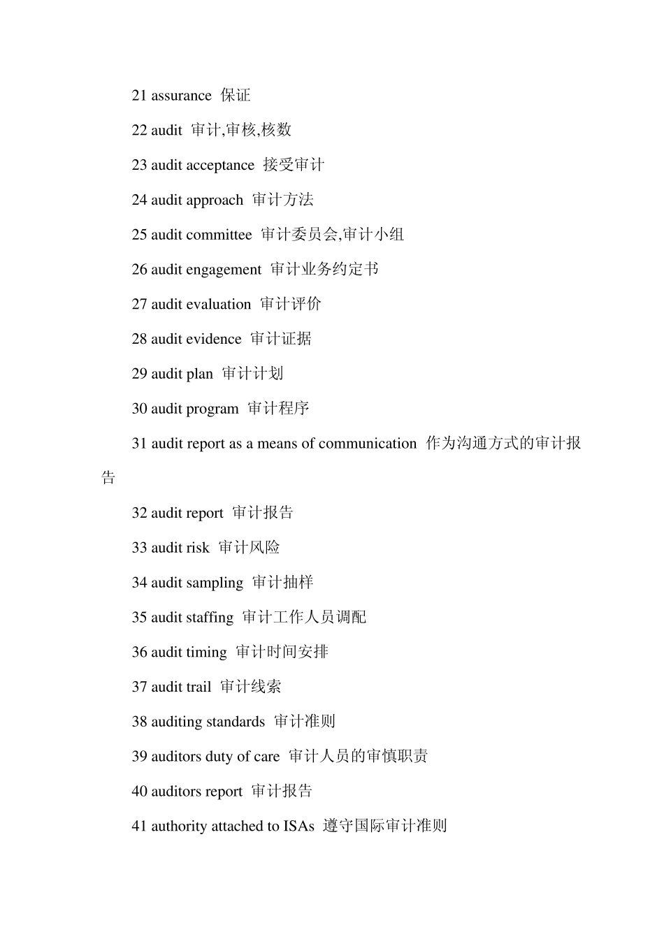 常用审计英语词汇_第2页