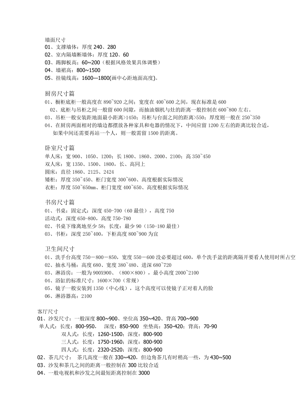 常用家电尺寸_第3页