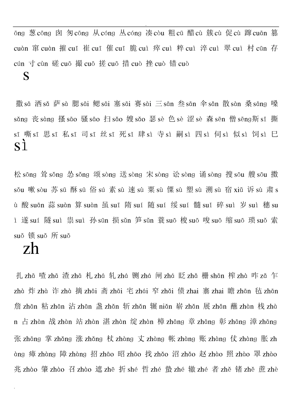 常用平翘舌音字_第3页