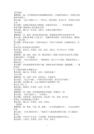 常用成语意思及出处