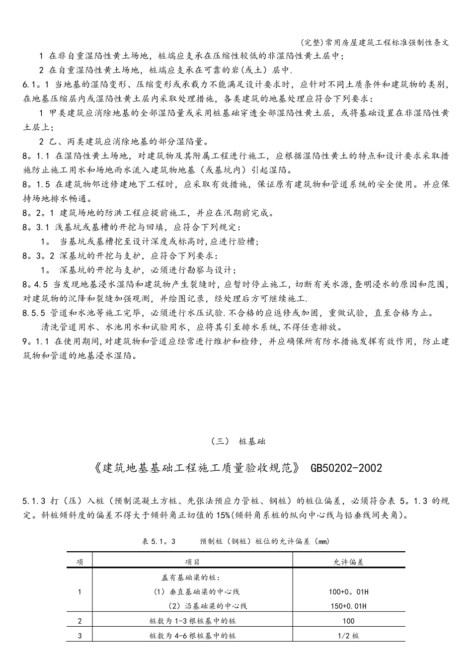 常用房屋建筑工程强制性条文_第3页