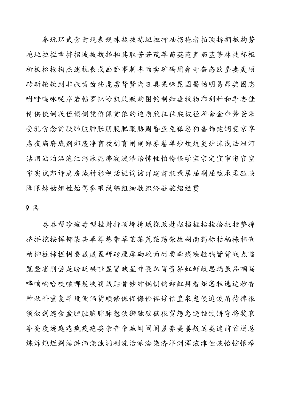 常用汉字大全_第3页