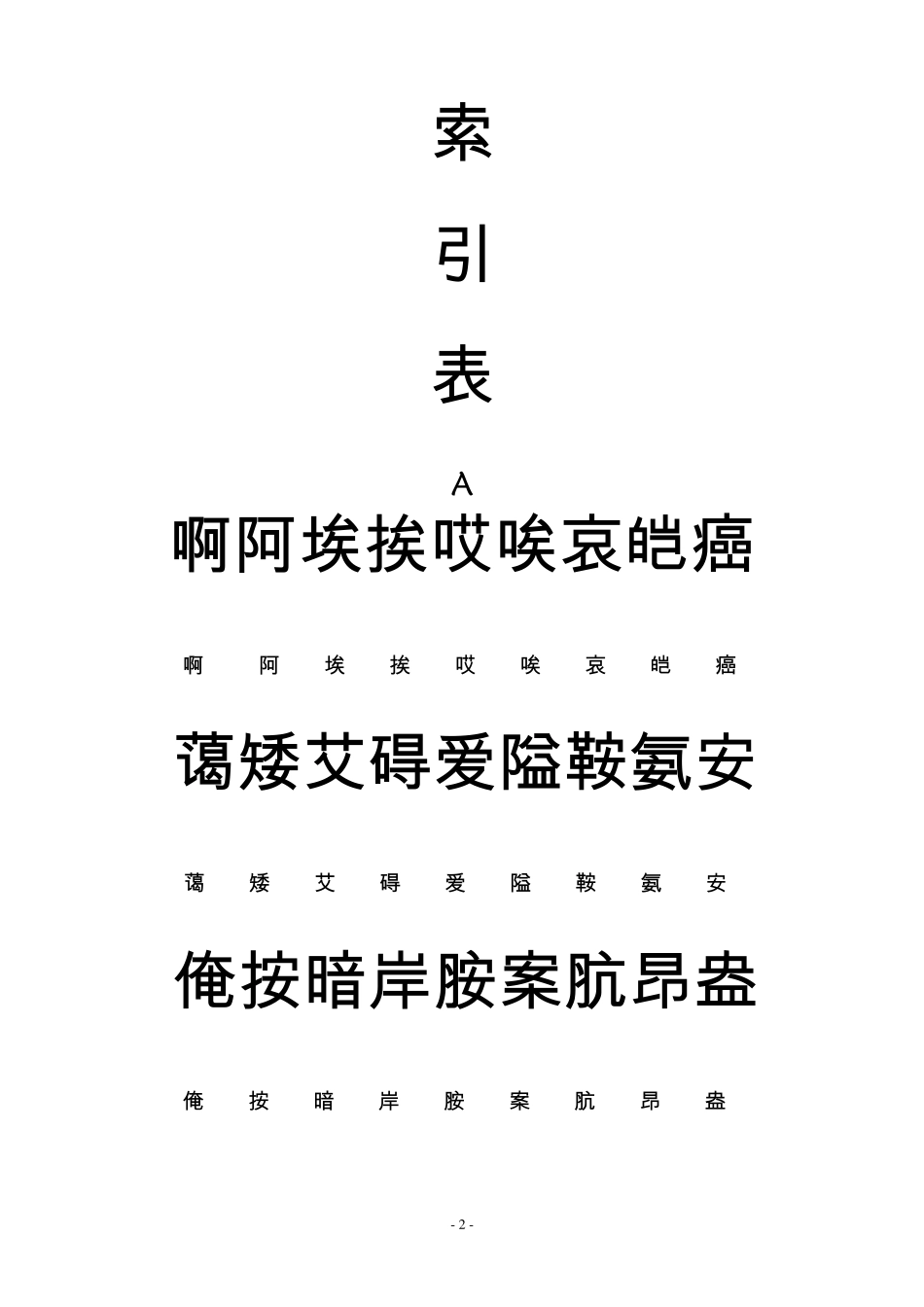 常用汉字小篆繁体简体转换索引02_第2页