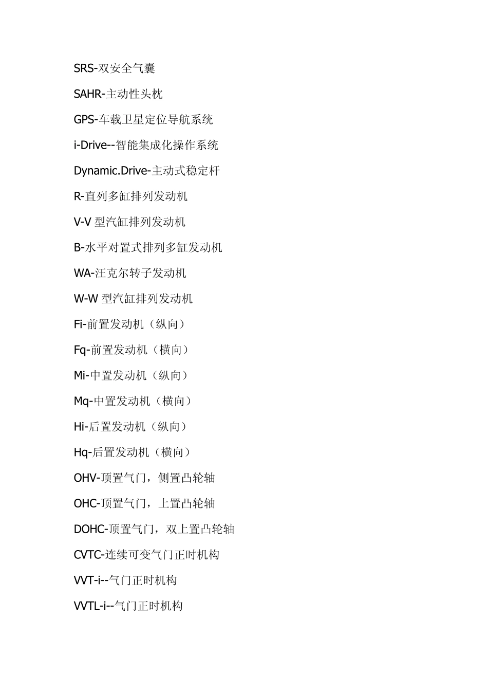 常用汽车英文缩写之解释_第2页