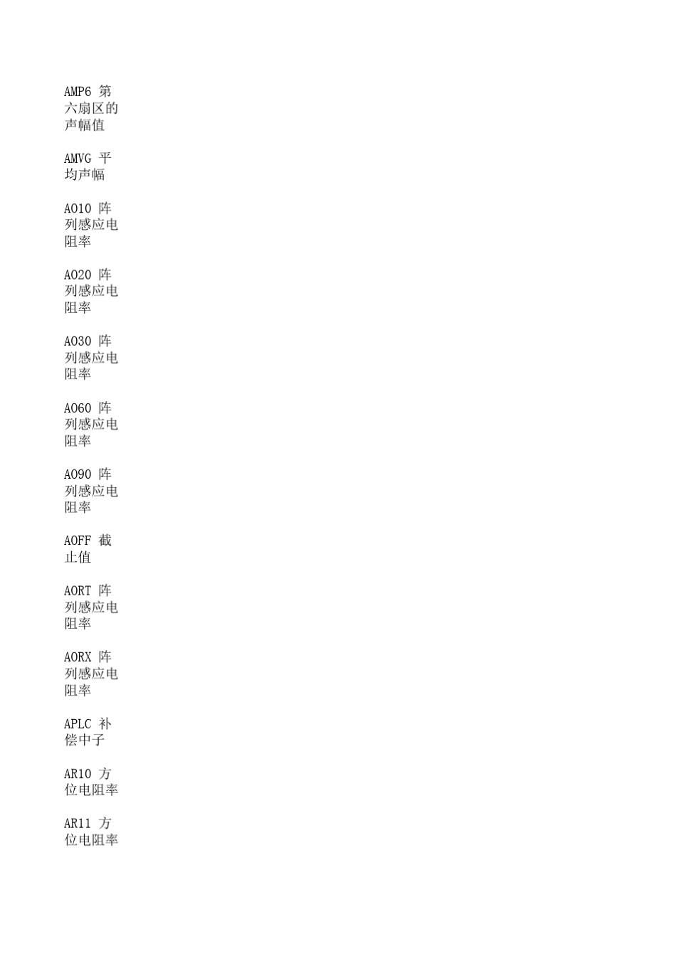 常用测井曲线代号名称_第3页