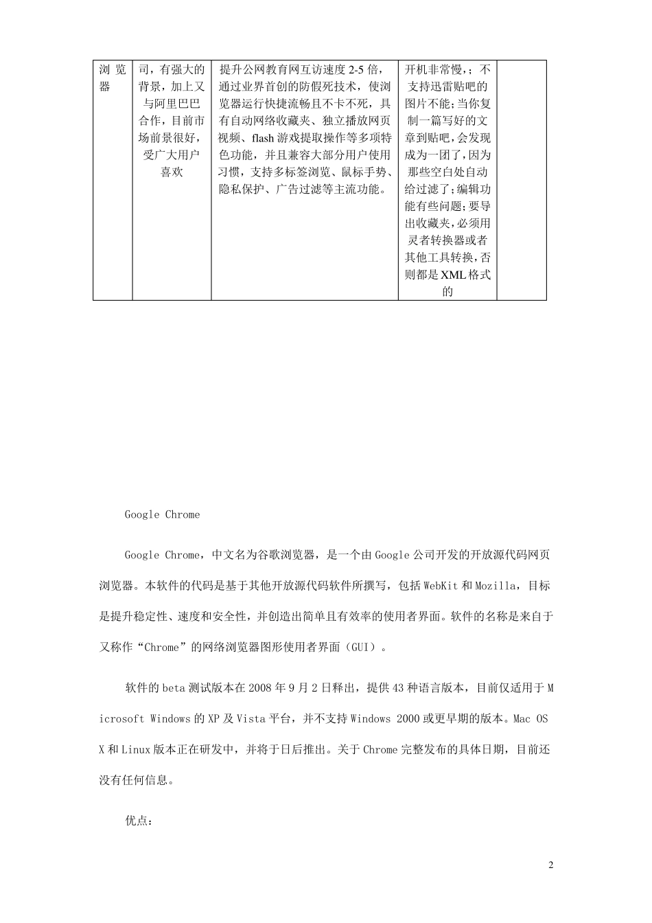 常用浏览器优缺点_第2页