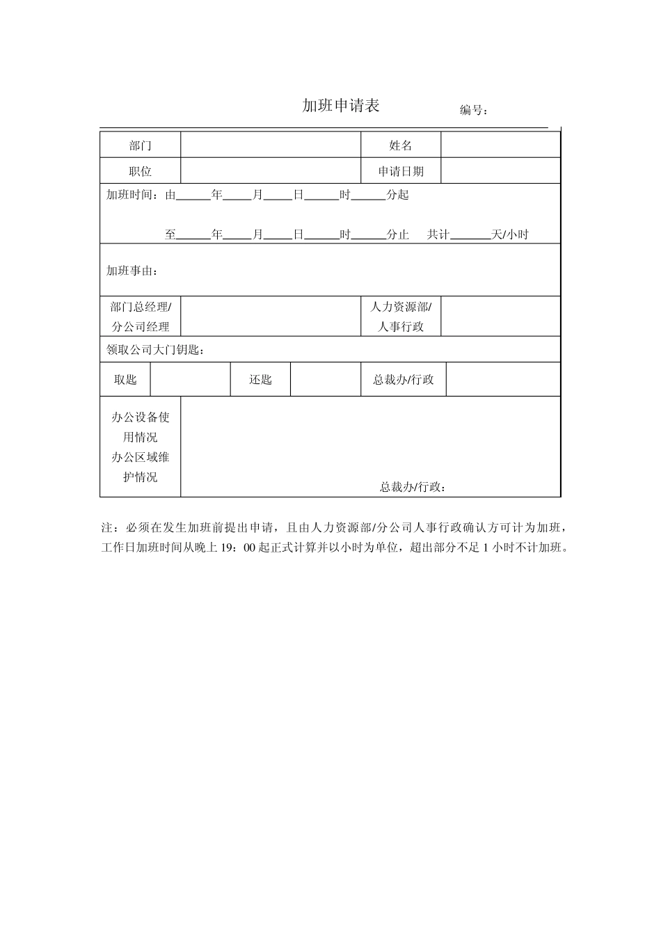 常用申请表格形式_第2页