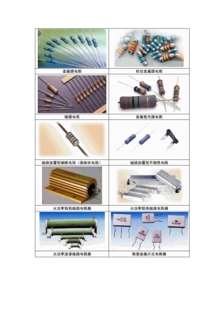 常用电子元件实物图片大全