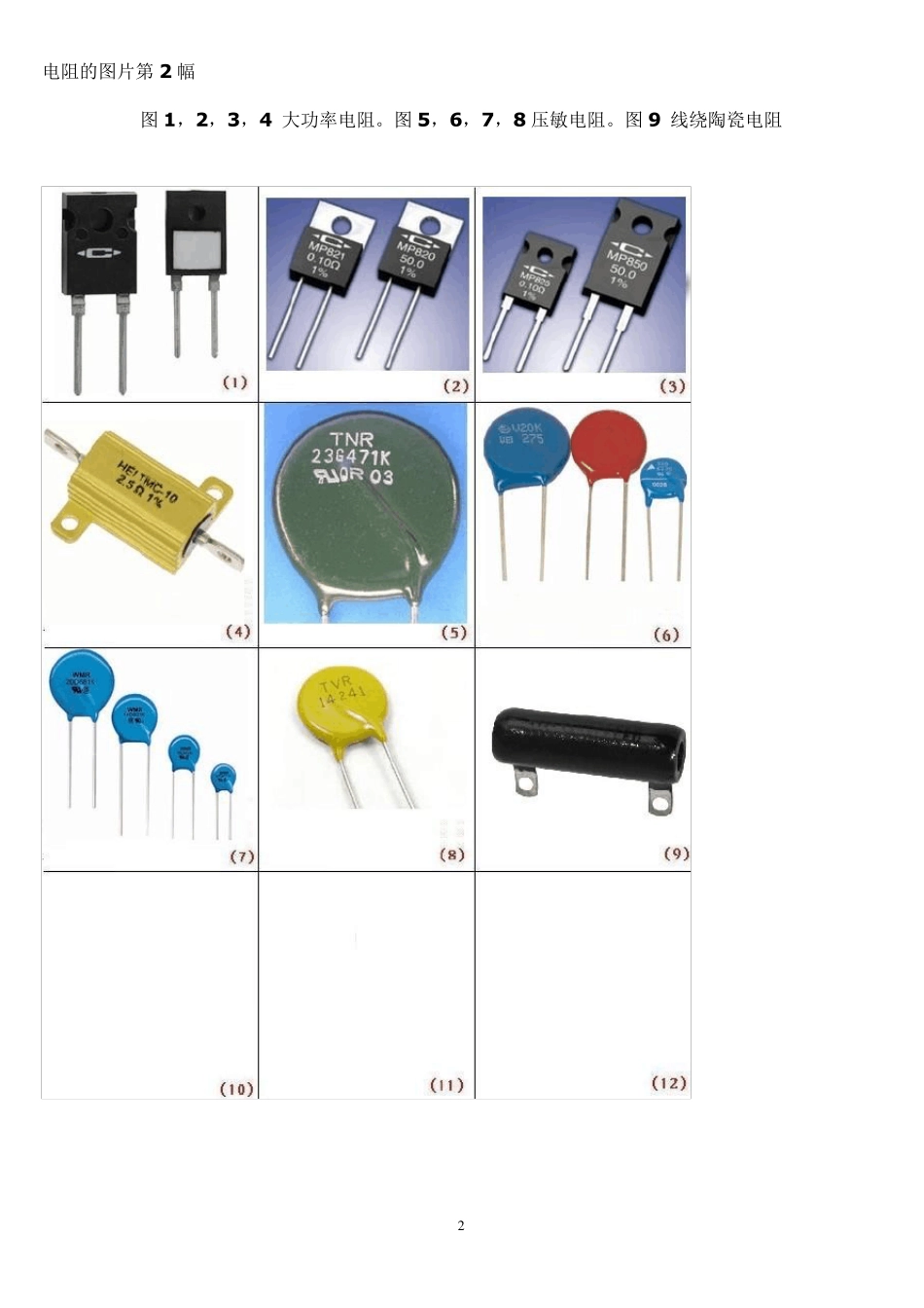 常用电子元件高清图片_第2页