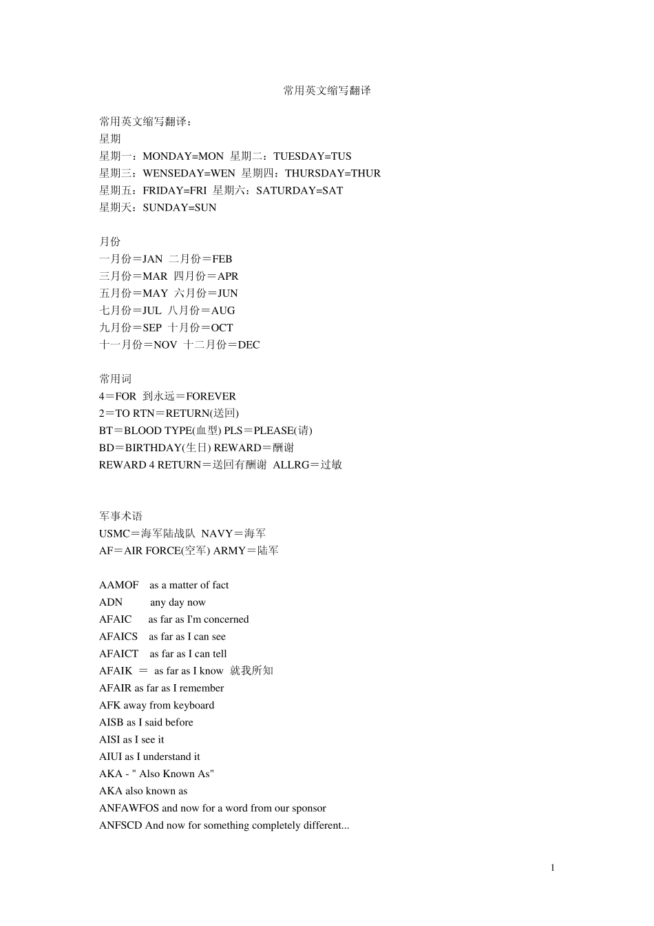 常用的英文缩写翻译_第1页