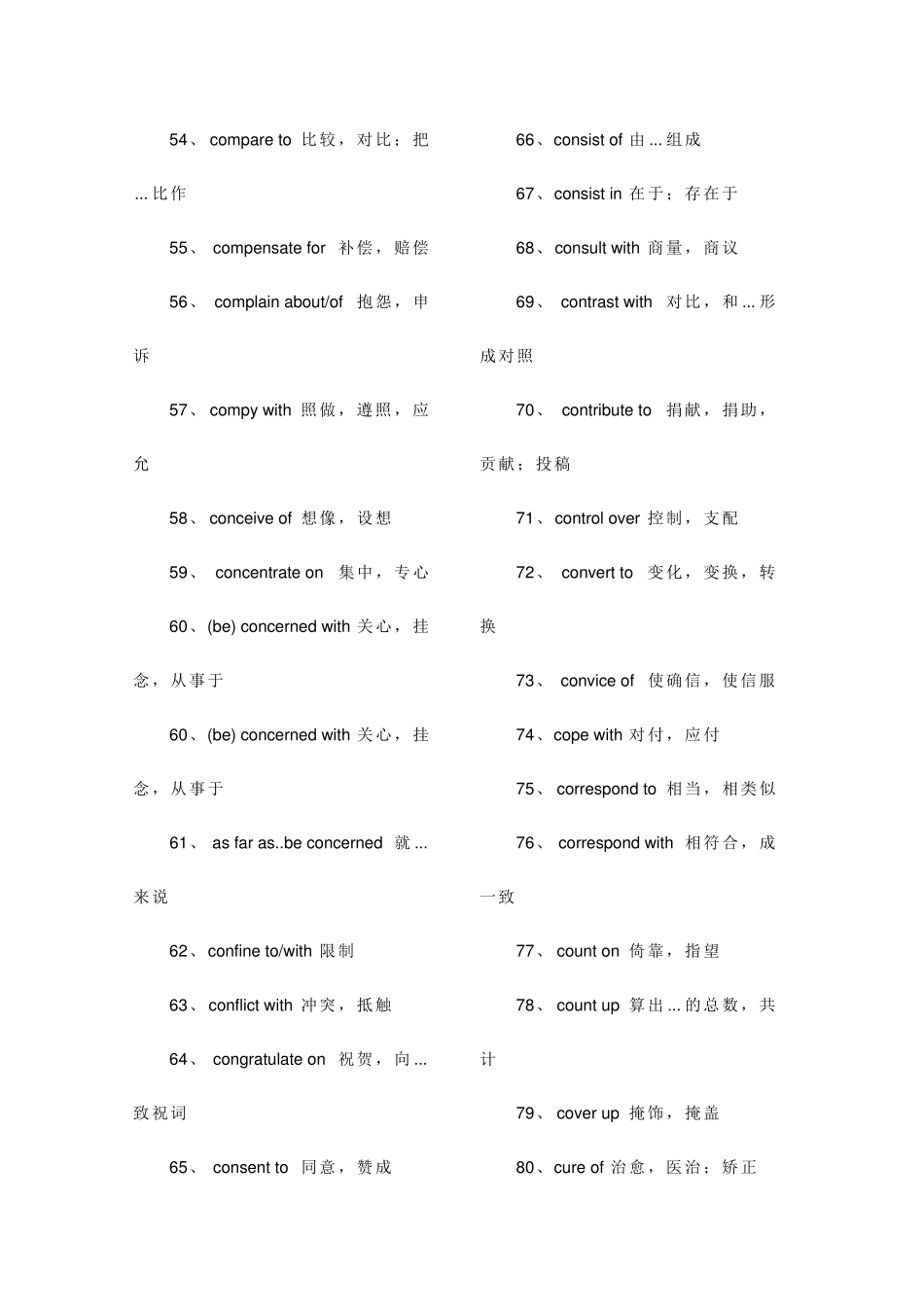 常用短语词组搭配_第3页