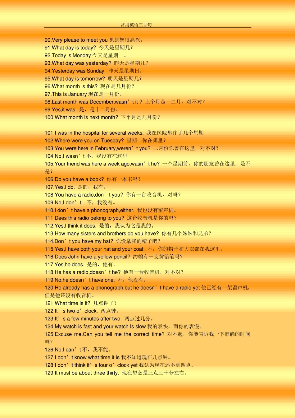 常用英语300句_第3页