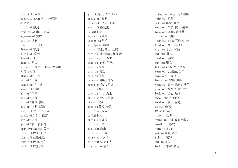 常用英语动词短语_第2页