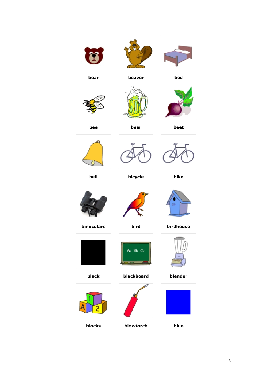 常用英语图片单词_第3页