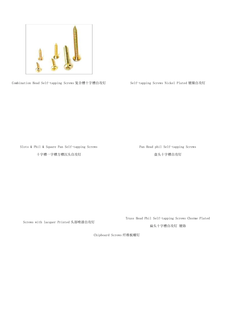 常用螺栓、螺丝图解_第3页